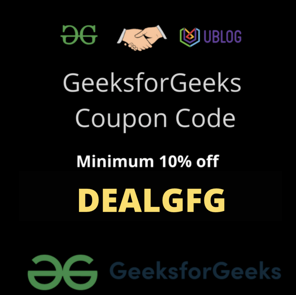 Geeksforgeeks coupon code : DEALGFG