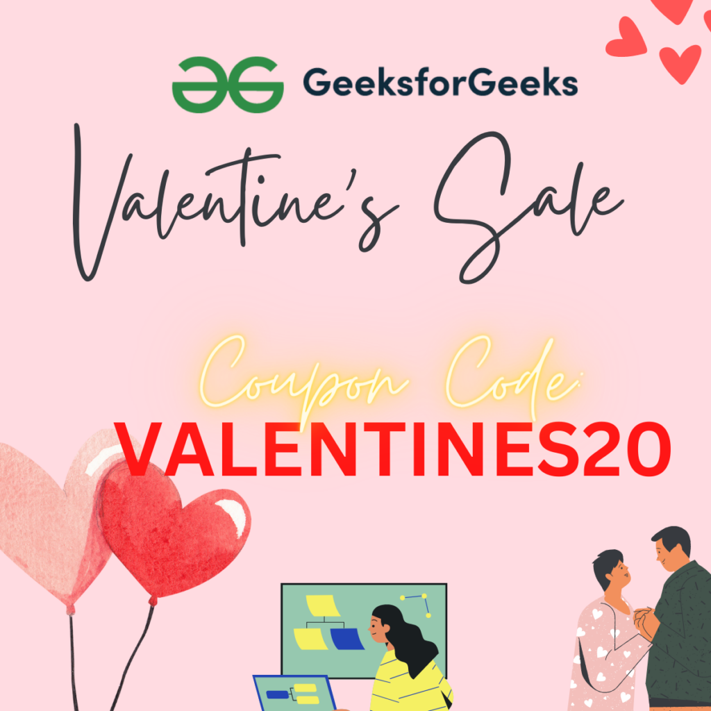 Geeksforgeeks valentines week sale 2023